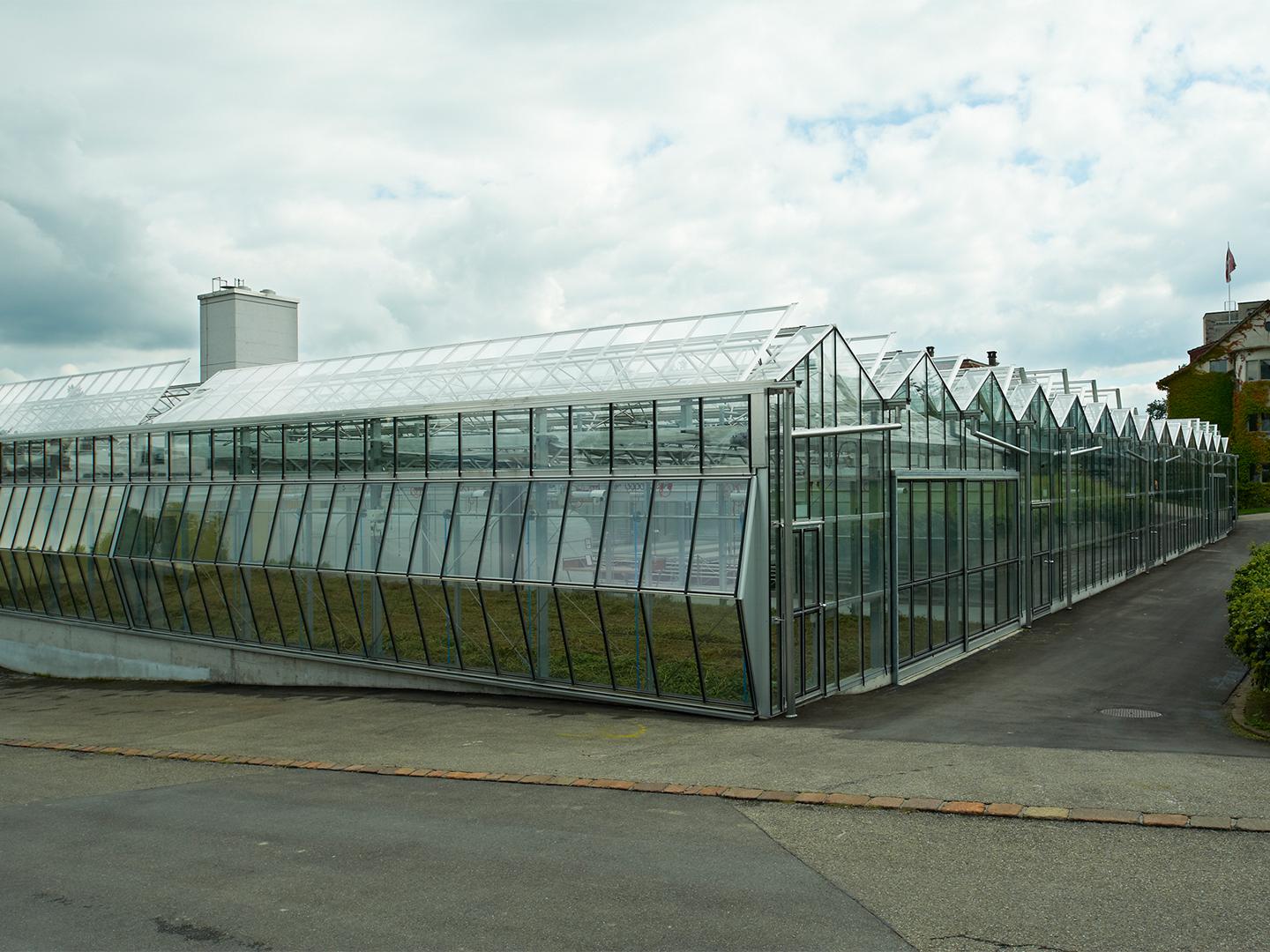 Greenhouses 4-7 for research ACW, ACW Agroscope, Wädenswil