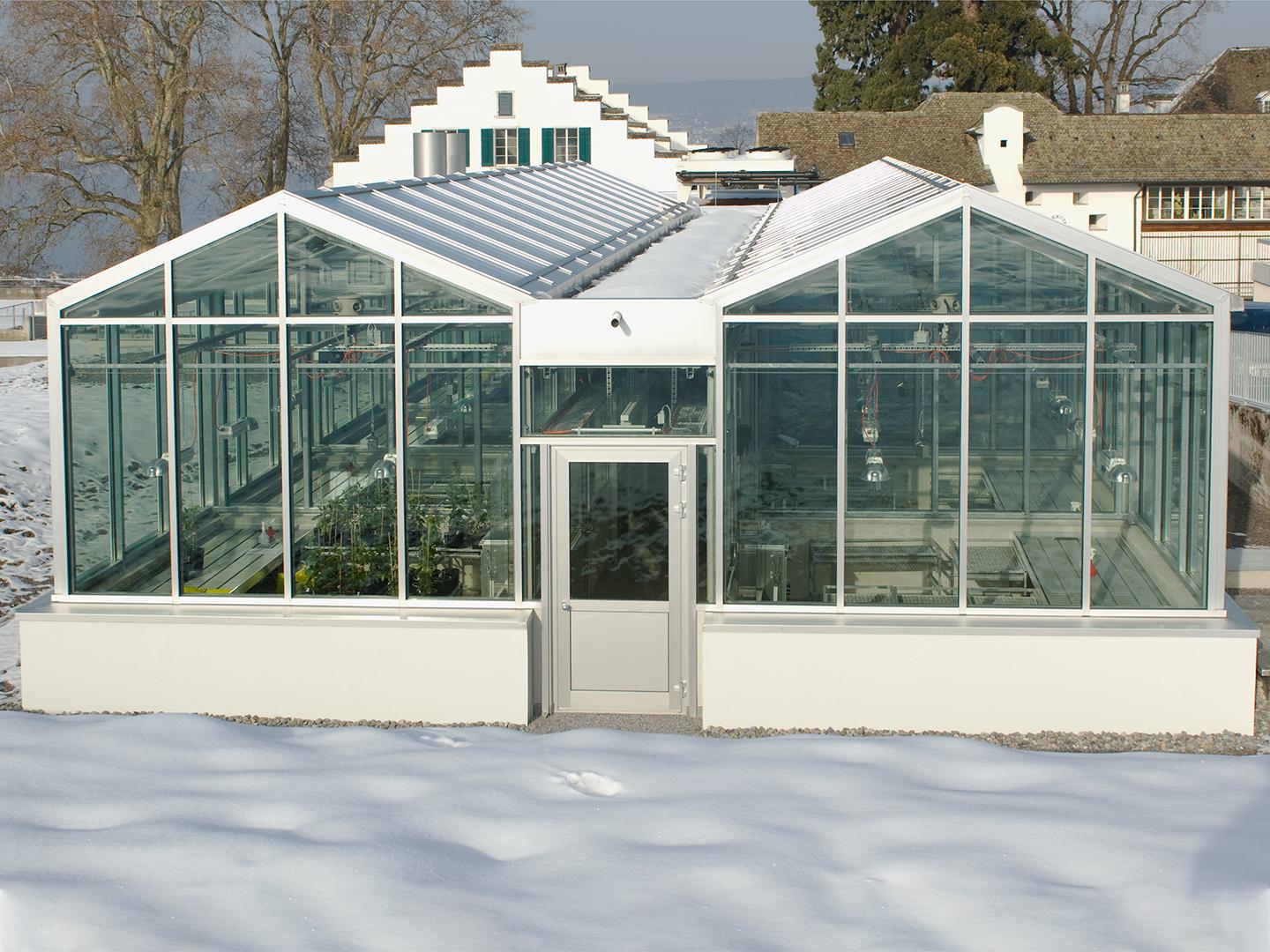 Greenhouse for research ACW, ACW Agroscope, Wädenswil