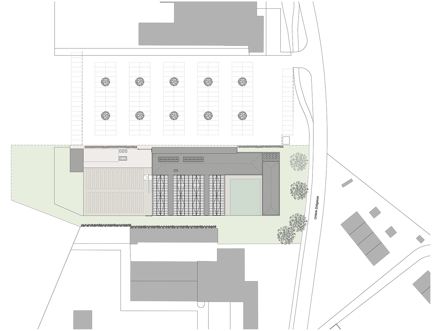 Greenhouse for tuition and research for the university of Berne, Untere Zollstrasse, Ostermundigen