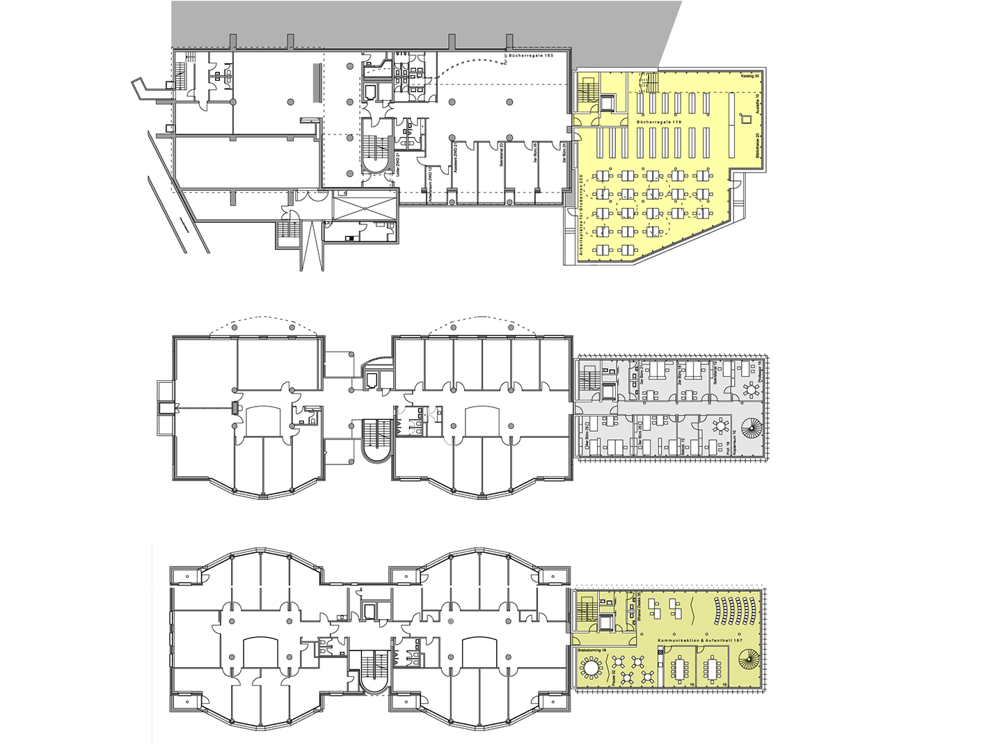 Institute building at Zurich University, Plattenstrasse, Zürich