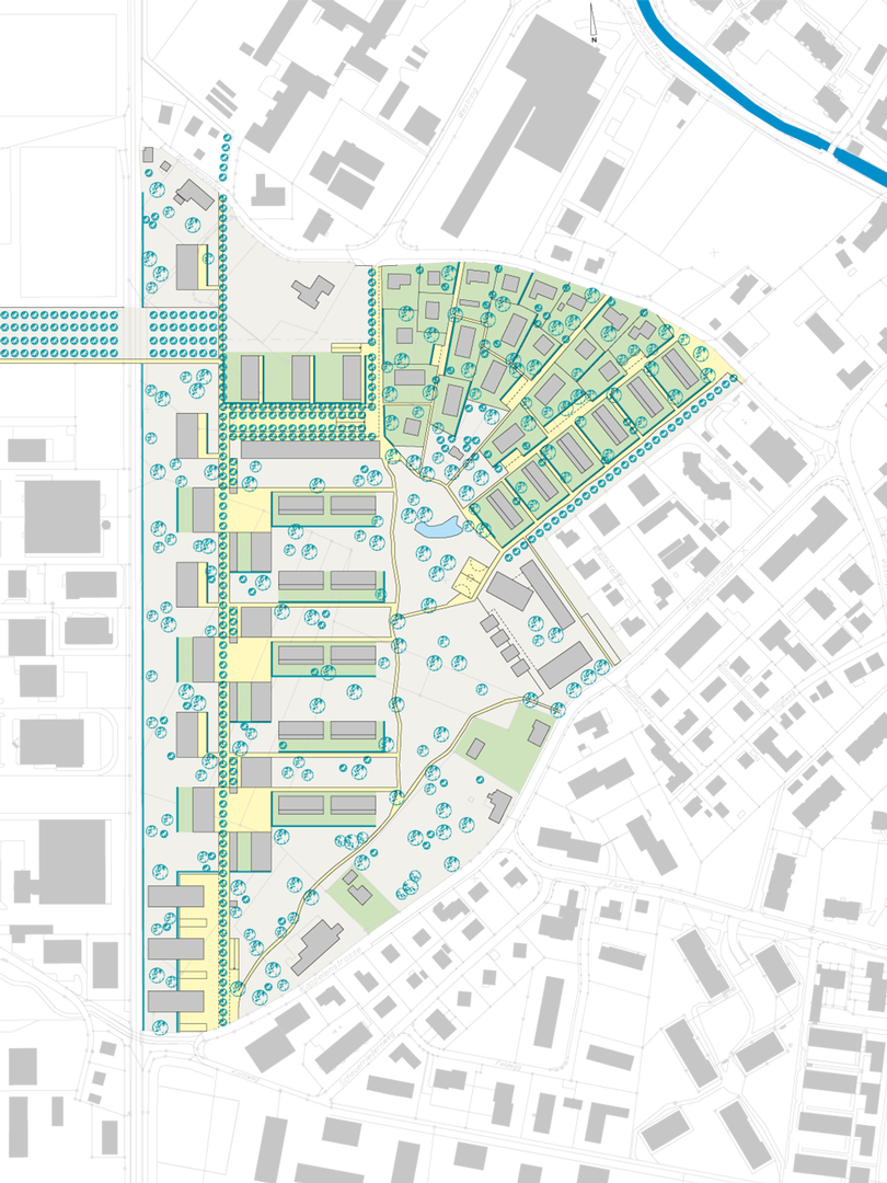Landscape Park development Lyss, Kappelenstrasse-Beundengasse, Lyss